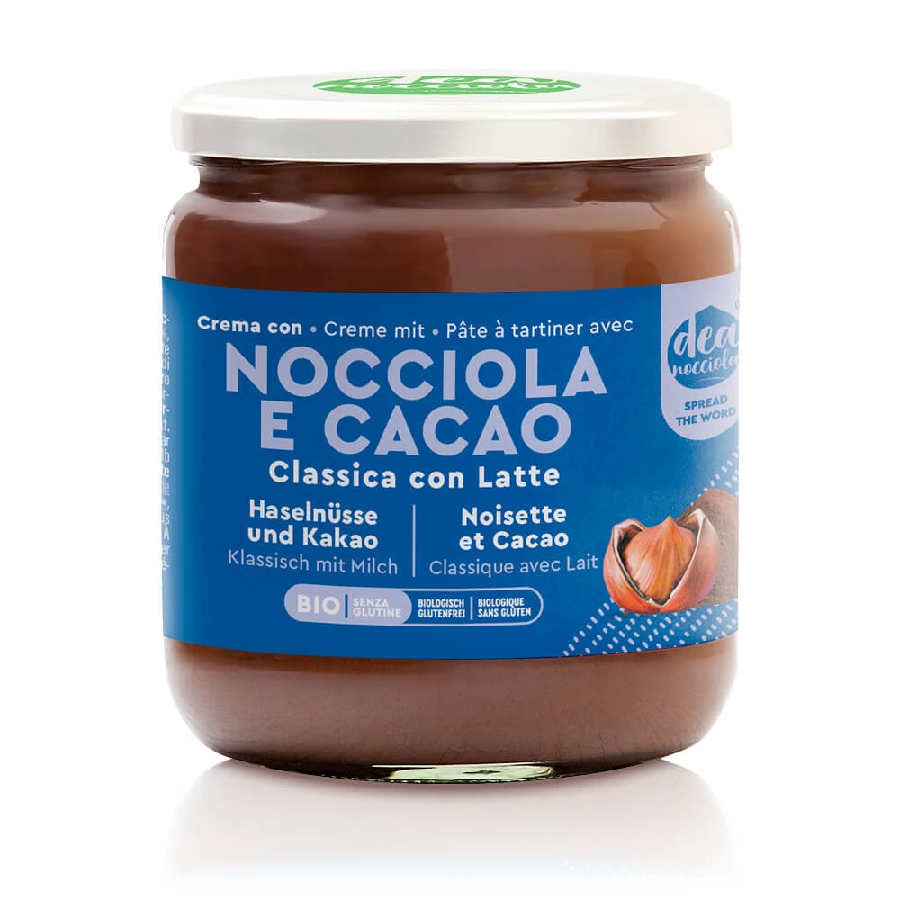 Hazelnut and Cocoa Spread with milk