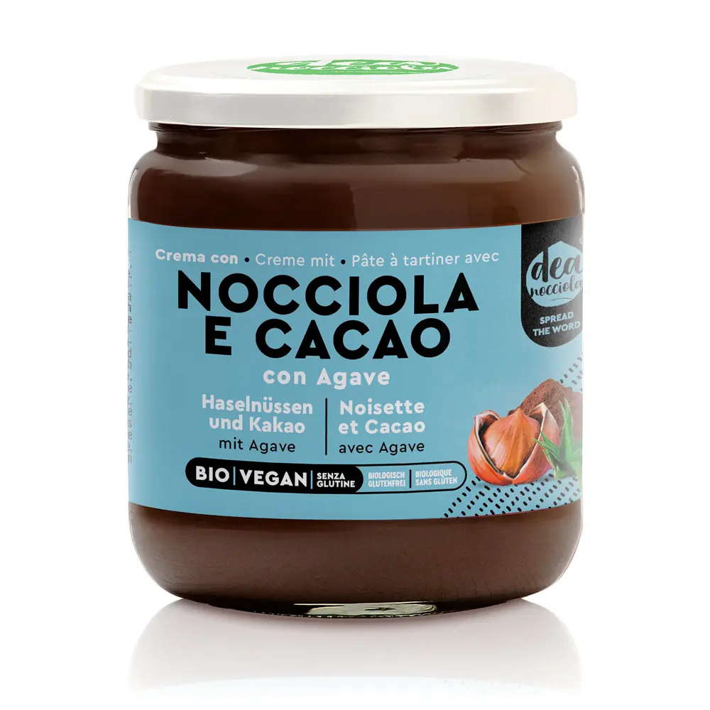 Hazelnut and Cocoa Spread sweetened with Agave