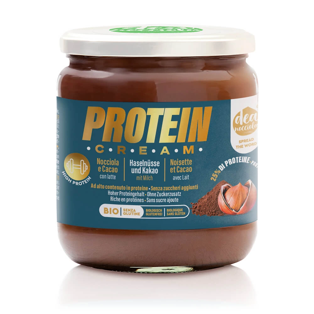 High protein Hazelnut Cocoa Spread with whey protein with no added sugar